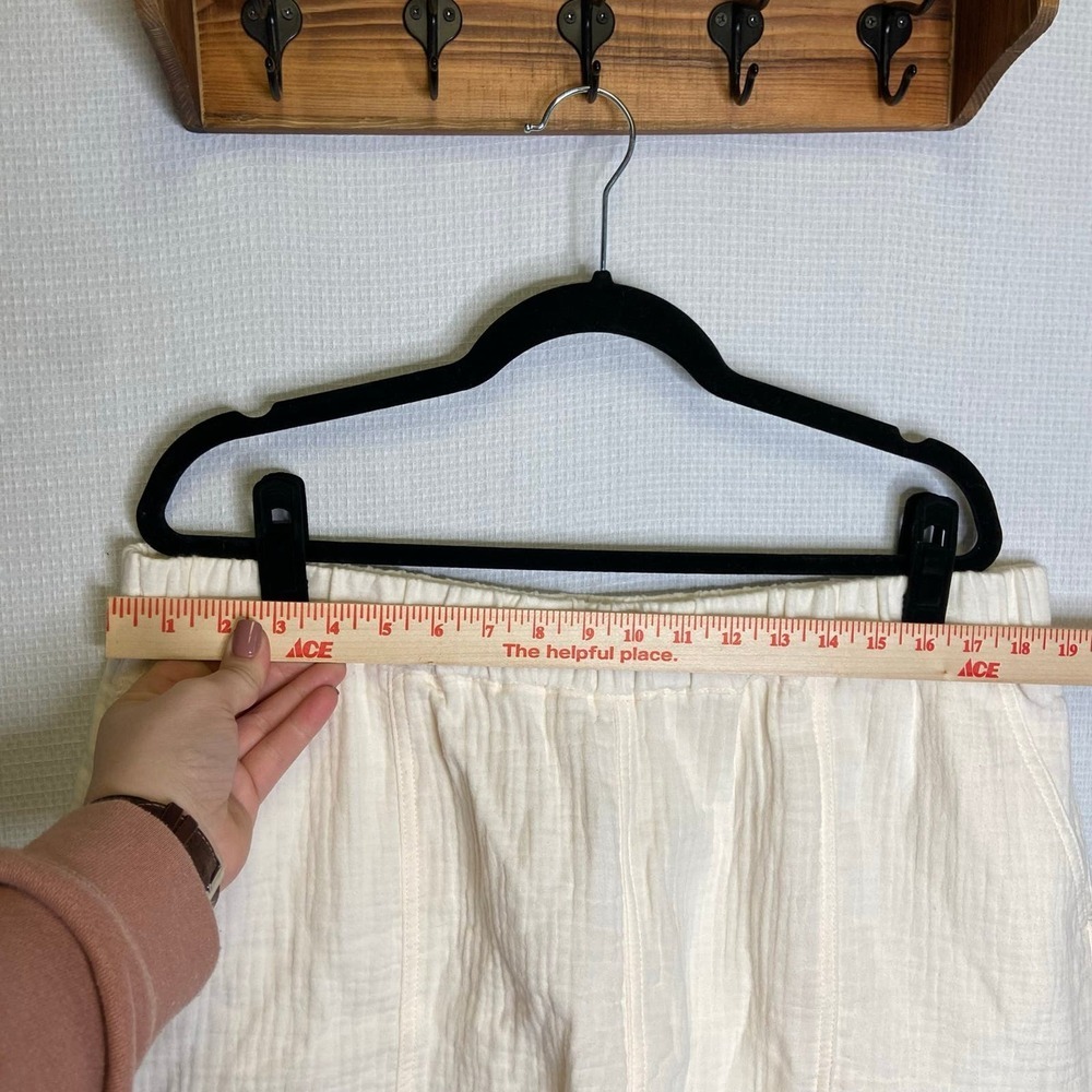 Madewell | Womans Cream Shorts XXL Cotton Pockets - Picture 7 of 9